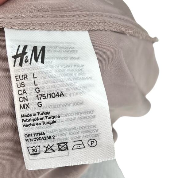 Sandra Mansour x H&M Jacquard Oversized Maxi Dress Kaftan Tan Size Large - Picture 16 of 16